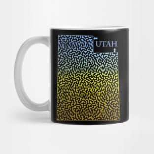 Utah State Outline Maze & Labyrinth Mug